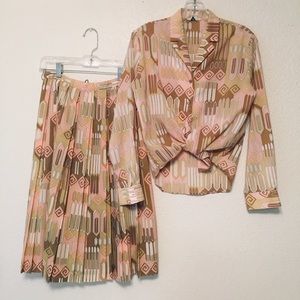 👨‍❤️‍💋‍👨VTG 60s silk mod suit set